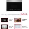 Frigidaire 1.4 Cu. Ft. Compact Over-the-Range Microwave in White with Automatic Sensor Cooking(Stainless Steel)