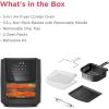 Frigidaire 3-in-1 Air Fryer, Large 5.3 QT Capacity, Digital Display, 3 Cooking Modes, 5 Recipe Presets, Automatic Shake Reminder, PFAS-Free Cooking Surfaces, Black(5-1 Air Fryer)