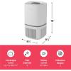 Frigidaire PureA300 HEPA Air Purifier for Small Bedrooms, Covers up to 850 Sq. Ft., 3-Stage Filtration, Energy Star Certification, Air Quality Monitoring, Smart Mode, Ultra Quiet, White
