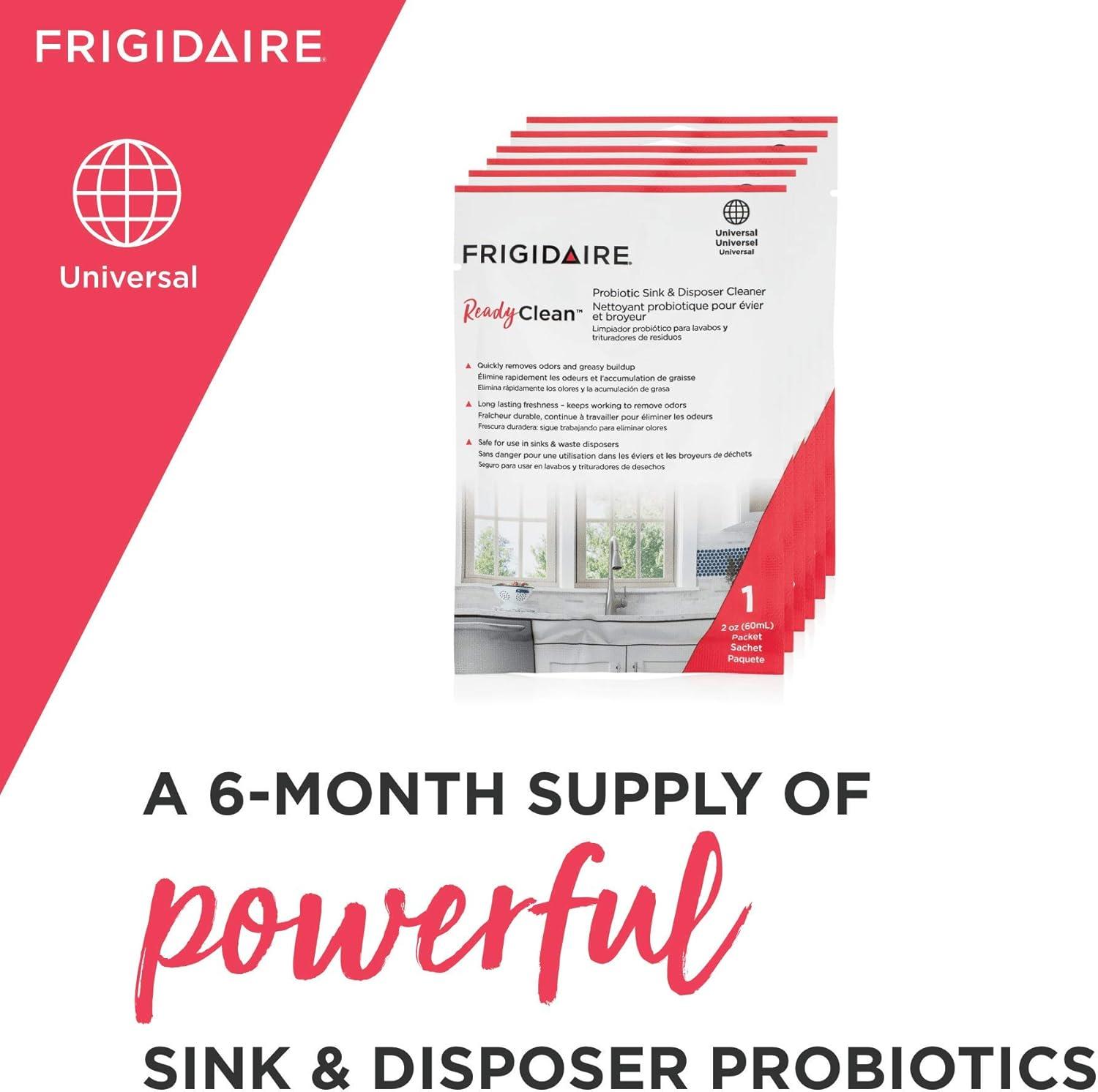 imageFrigidaire 10FFPROS02 ReadyClean Probiotic Sink ampamp Disposer Cleaner 6 Treatments1 Count Pack of 1