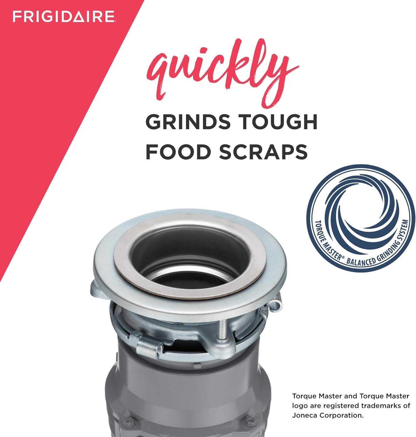 imageFrigidaire 12 HP Direct Wire Garbage Disposal for Kitchen Sinks  FF05DISPD1 Gray05 HP