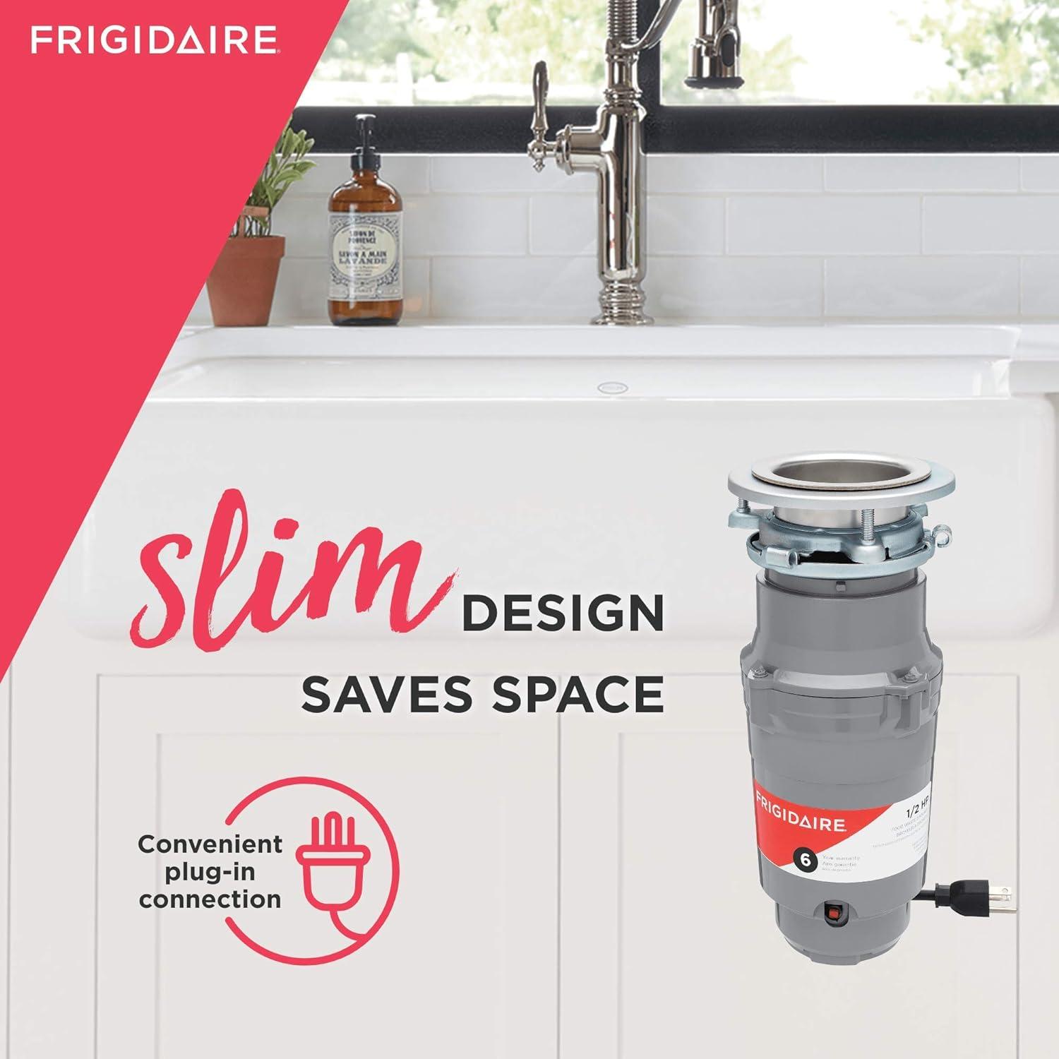 imageFrigidaire 13 HP Corded Garbage Disposal for Kitchen Sinks  FF03DISPC105 HP
