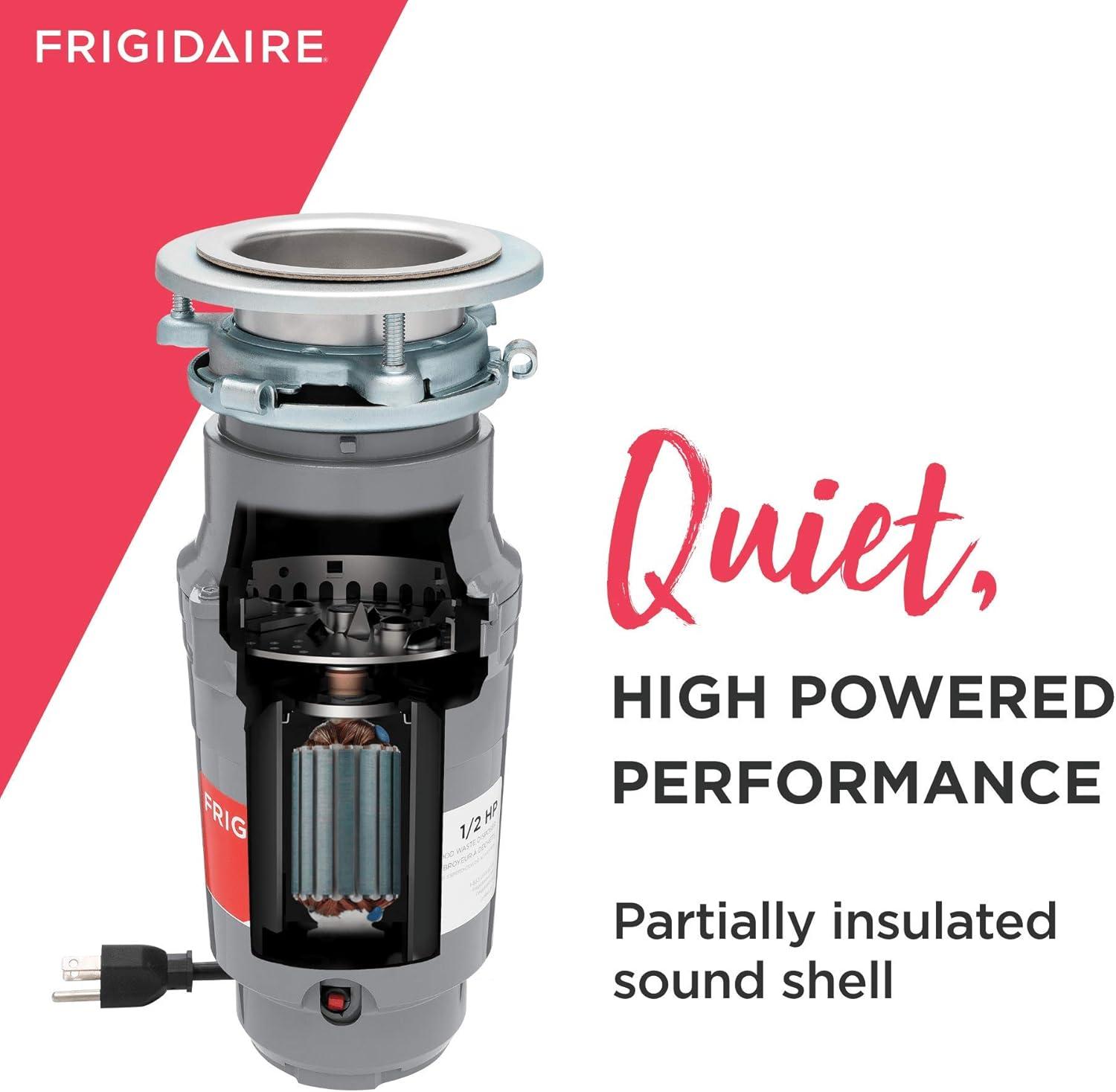 imageFrigidaire 13 HP Corded Garbage Disposal for Kitchen Sinks  FF03DISPC105 HP