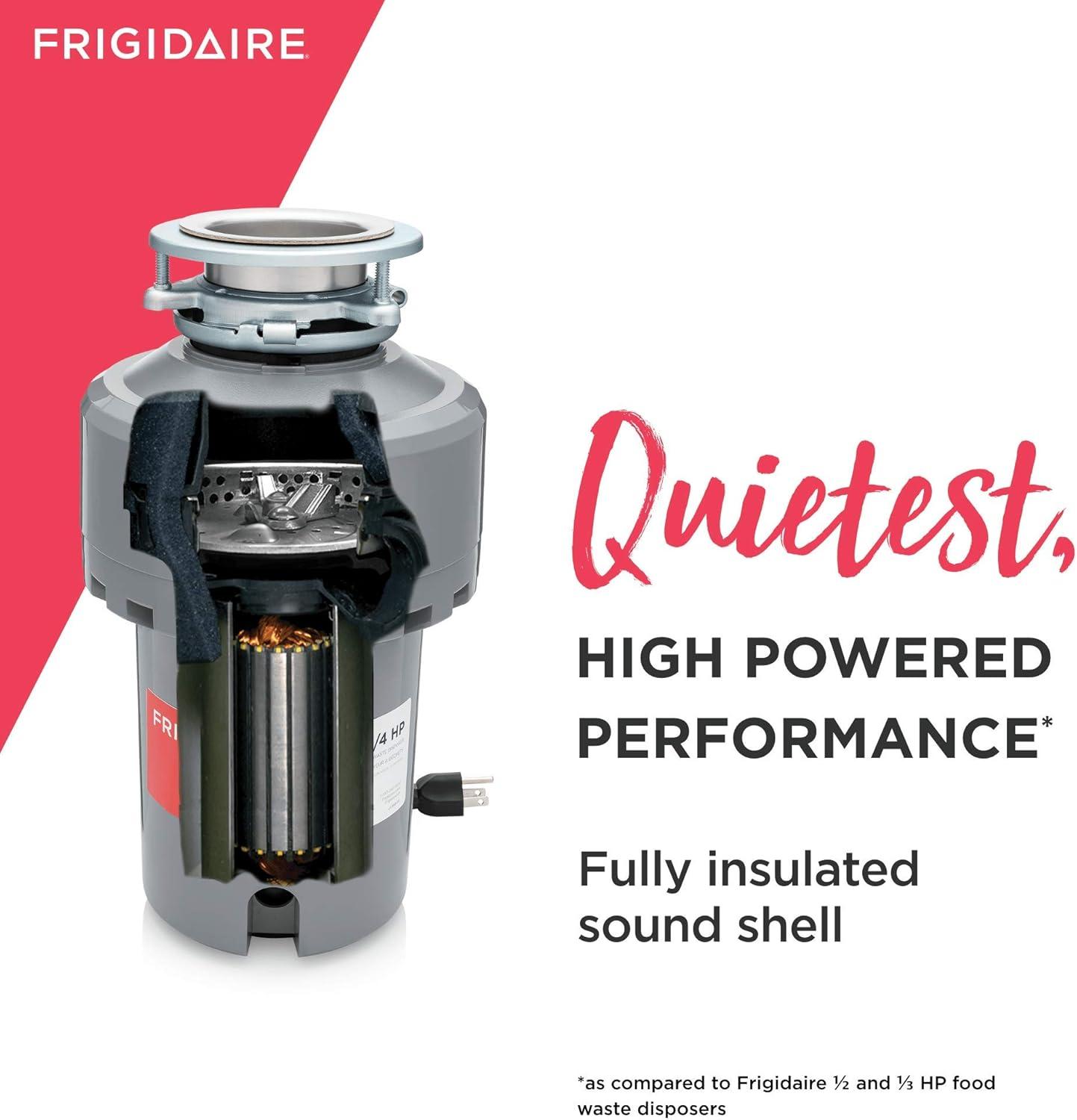 imageFrigidaire 13 HP Corded Garbage Disposal for Kitchen Sinks  FF03DISPC1125 HP