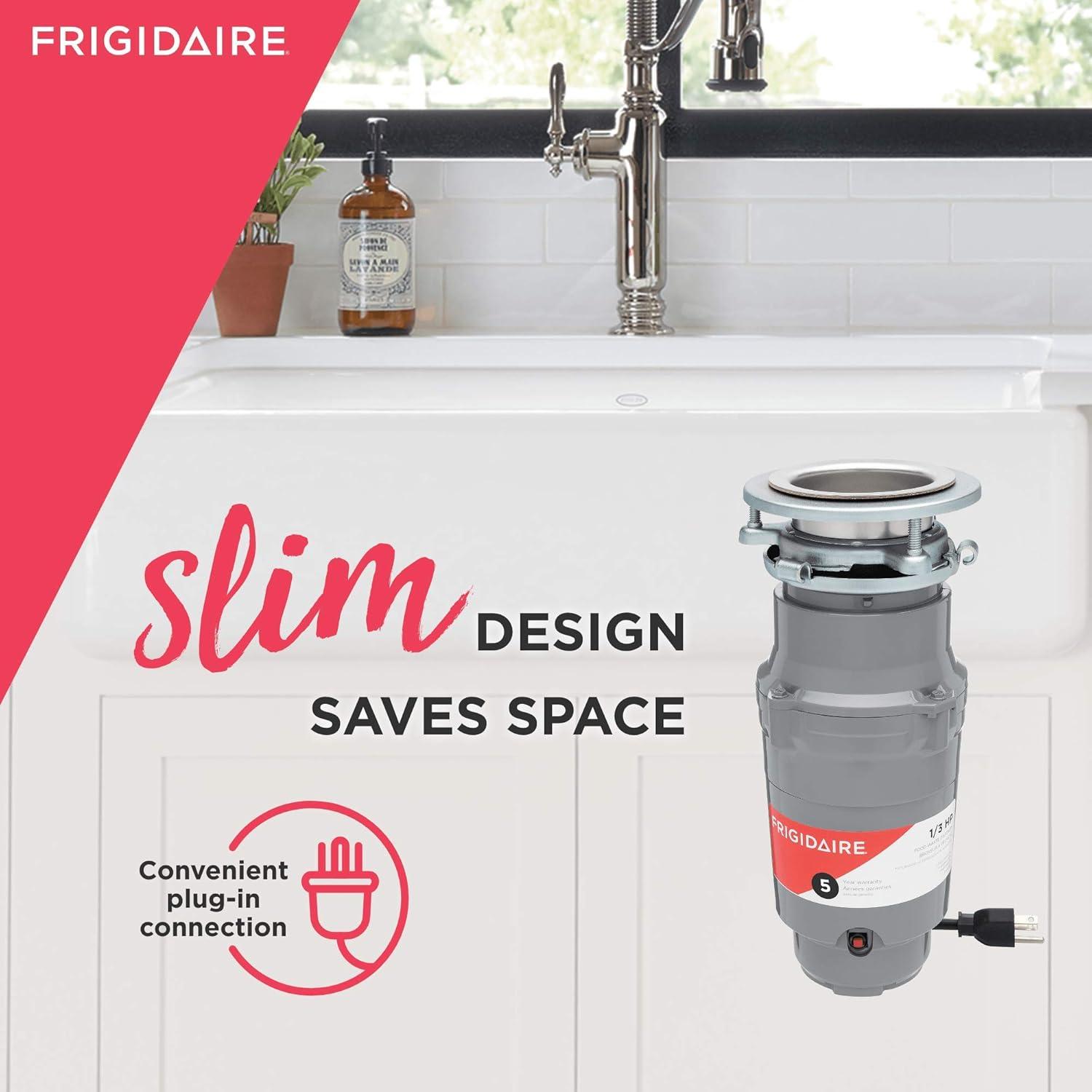 imageFrigidaire 13 HP Corded Garbage Disposal for Kitchen Sinks  FF03DISPC113 HP