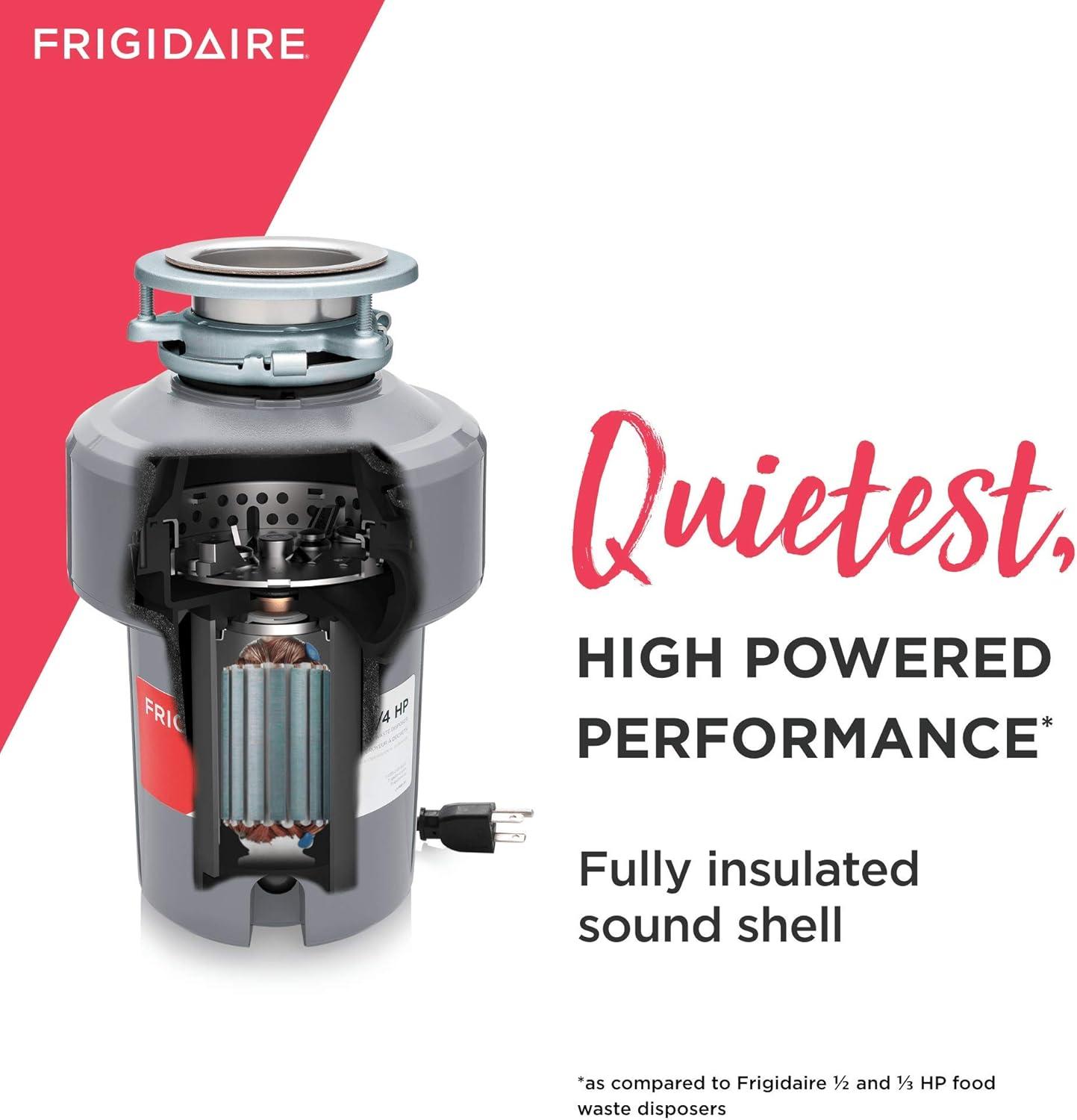imageFrigidaire 13 HP Corded Garbage Disposal for Kitchen Sinks  FF03DISPC134 HP