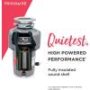 Frigidaire 1/3 HP Corded Garbage Disposal for Kitchen Sinks | FF03DISPC1(1.25 HP)