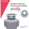 Frigidaire 1/3 HP Corded Garbage Disposal for Kitchen Sinks | FF03DISPC1(3/4 HP)