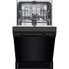 FRIGIDAIRE 18 in. ADA Compact Front Control Dishwasher in Stainless Steel with Dual Spray Arms, 52 dBA, includes room-of-choice delivery(Black)