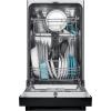 FRIGIDAIRE 18 in. ADA Compact Front Control Dishwasher in Stainless Steel with Dual Spray Arms, 52 dBA, includes room-of-choice delivery(Black)