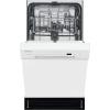FRIGIDAIRE 18 in. ADA Compact Front Control Dishwasher in Stainless Steel with Dual Spray Arms, 52 dBA, includes room-of-choice delivery(White)