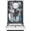 FRIGIDAIRE 18 in. ADA Compact Front Control Dishwasher in Stainless Steel with Dual Spray Arms, 52 dBA, includes room-of-choice delivery(White)