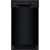 FRIGIDAIRE 18 in. ADA Compact Front Control Dishwasher in Stainless Steel with Dual Spray Arms, 52 dBA, includes room-of-choice delivery(Black)