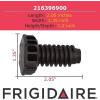 Frigidaire 216396900 Adjustable Foot Leveling Leg for Freezers, Black