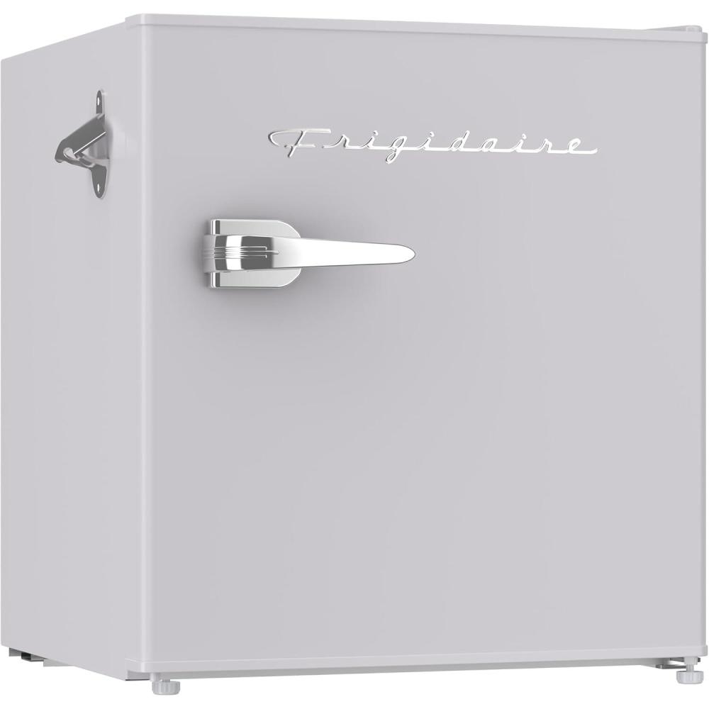 imageFrigidaire Coral EFR176 AMZ EFR176 Retro Mini RefrigeratorEnergy SavingAdjustable Thermostat ControlSide Mounted Bottle OpenerIdeal for for Dorm Office RV Garage Apartment 16 Cubic FeetMoonlight