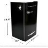 FRIGIDAIRE EFR376-BLACK 3.1 Cu Ft Black Retro Bar Fridge with Side Bottle Opener
