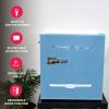 Frigidaire Coral EFR176- AMZ EFR176 Retro Mini Refrigerator-Energy Saving-Adjustable Thermostat Control-Side Mounted Bottle Opener-Ideal for for Dorm, Office, RV, Garage, Apartment 1.6 Cubic Feet(Blue)