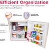 Frigidaire Coral EFR176- AMZ EFR176 Retro Mini Refrigerator-Energy Saving-Adjustable Thermostat Control-Side Mounted Bottle Opener-Ideal for for Dorm, Office, RV, Garage, Apartment 1.6 Cubic Feet(CORAL)