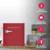 Frigidaire Coral EFR176- AMZ EFR176 Retro Mini Refrigerator-Energy Saving-Adjustable Thermostat Control-Side Mounted Bottle Opener-Ideal for for Dorm, Office, RV, Garage, Apartment 1.6 Cubic Feet(Red)