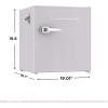 Frigidaire Coral EFR176- AMZ EFR176 Retro Mini Refrigerator-Energy Saving-Adjustable Thermostat Control-Side Mounted Bottle Opener-Ideal for for Dorm, Office, RV, Garage, Apartment 1.6 Cubic Feet(Moonlight)