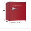 Frigidaire Coral EFR176- AMZ EFR176 Retro Mini Refrigerator-Energy Saving-Adjustable Thermostat Control-Side Mounted Bottle Opener-Ideal for for Dorm, Office, RV, Garage, Apartment 1.6 Cubic Feet(Red)