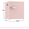 Frigidaire Coral EFR176- AMZ EFR176 Retro Mini Refrigerator-Energy Saving-Adjustable Thermostat Control-Side Mounted Bottle Opener-Ideal for for Dorm, Office, RV, Garage, Apartment 1.6 Cubic Feet(CORAL)