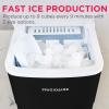 Frigidaire EFIC108-Blue Compact Ice Maker, Counter-top Portable, 26 lb per Day, Blue(Black)