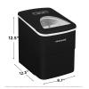 Frigidaire EFIC108-Blue Compact Ice Maker, Counter-top Portable, 26 lb per Day, Blue(Black)