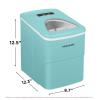 Frigidaire EFIC108-Blue Compact Ice Maker, Counter-top Portable, 26 lb per Day, Blue(Blue)