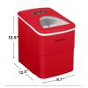 Frigidaire EFIC108-Blue Compact Ice Maker, Counter-top Portable, 26 lb per Day, Blue(Red)
