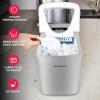 Frigidaire EFIC108-Blue Compact Ice Maker, Counter-top Portable, 26 lb per Day, Blue(Silver)
