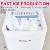 Frigidaire EFIC108-Blue Compact Ice Maker, Counter-top Portable, 26 lb per Day, Blue(White)
