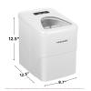Frigidaire EFIC108-Blue Compact Ice Maker, Counter-top Portable, 26 lb per Day, Blue(White)