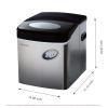 Frigidaire EFIC115 Extra Large Ice Maker, Stainless Steel, 48 lbs per Day(48 lbs of Ice per day)