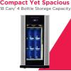Frigidaire EFMIS567_AMZ, Retro Mini Drink Fridge. 18 Cans Or 4 Wine Bottles, Thermoelectric Drink Fridge- Stainless