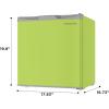 Frigidaire EFR115-RED 1.6 Cu Ft Compact Fridge for Office, Dorm Room, Mancave or RV, Red(Green)
