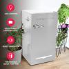 Frigidaire Retro Compact Fridge with Chiller, 3.2 cu ft Countertop Fridge with Built-In Bottle Opener, Compact Refrigerator for Office, Bedroom, Dorm Room or Cabin – 16.5″D x 19″W x 31″H (Moonbeam)