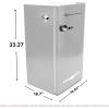 Frigidaire Retro Compact Fridge with Chiller, 3.2 cu ft Countertop Fridge with Built-In Bottle Opener, Compact Refrigerator for Office, Bedroom, Dorm Room or Cabin – 16.5″D x 19″W x 31″H (Moonbeam)