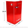 Frigidaire Retro Compact Fridge with Chiller, 3.2 cu ft Countertop Fridge with Built-In Bottle Opener, Compact Refrigerator for Office, Bedroom, Dorm Room or Cabin – 16.5″ D x 19″ W x 31″ H (Red)