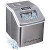 Frigidaire Ice Maker EFIC452, Countertop Stainless Steel Ice Maker with Transparent Window, Clear Ice Cube Maker with 40 lbs. Capacity, Ice Maker Machine – 14.8″ D x 11″ W x 14.1″ H (Black)(stainless)