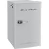 Frigidaire Retro Compact Fridge with Chiller, 3.2 cu ft Countertop Fridge with Built-In Bottle Opener, Compact Refrigerator for Office, Bedroom, Dorm Room or Cabin – 16.5″D x 19″W x 31″H (Moonbeam)
