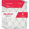 Frigidaire PureAir® 20x25x1 MERV 11 Prem Allergen Electrostatic Pleated Air Conditioner HVAC AC Furnace Filters – 6 Pack (exact dimensions 19.81 X 24.81 X 0.81)(16 x 20 x 1)