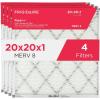 Frigidaire PureAir® 20x25x1 MERV 11 Prem Allergen Electrostatic Pleated Air Conditioner HVAC AC Furnace Filters – 6 Pack (exact dimensions 19.81 X 24.81 X 0.81)(20 x 20 x 1)