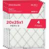 Frigidaire PureAir® 20x25x1 MERV 11 Prem Allergen Electrostatic Pleated Air Conditioner HVAC AC Furnace Filters – 6 Pack (exact dimensions 19.81 X 24.81 X 0.81)(20 x 25 x 1)