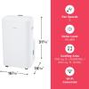 Frigidaire 4-in-1 Smart Portable Room Air Conditioner with Wi-Fi & Supplemental Heat 14,000 BTU (ASHRAE) / 10,000 BTU (DOE), Cools Up to 700 Sq. Ft., Quiet Operation, White