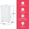 Frigidaire Gallery 3-in-1 Smart Inverter Portable Room Air Conditioner with Wi-Fi & Air Quality Monitoring 14,000 BTU (ASHRAE) / 10,500 BTU (DOE), Cools Up to 700 Sq. Ft., Ultra Quiet, White