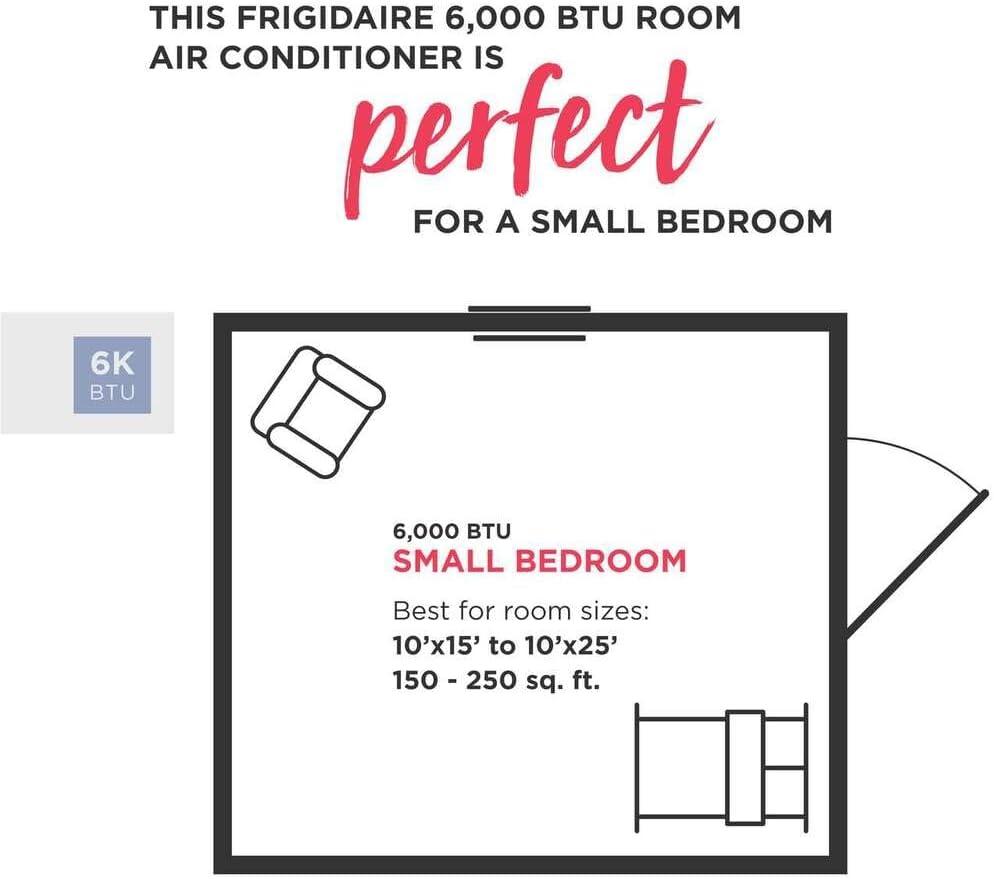 imageFrigidaire 14000 BTU Smart Inverter Window Air Conditioner with WiFi and Energy Star Certification Cools Up to 700 Sq Ft Ultra Quiet Operation White6 000 BTU