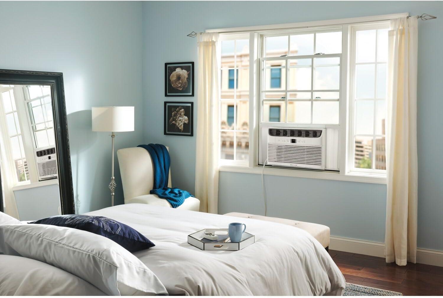 imageFrigidaire 14000 BTU Smart Inverter Window Air Conditioner with WiFi and Energy Star Certification Cools Up to 700 Sq Ft Ultra Quiet Operation White6 000 BTU