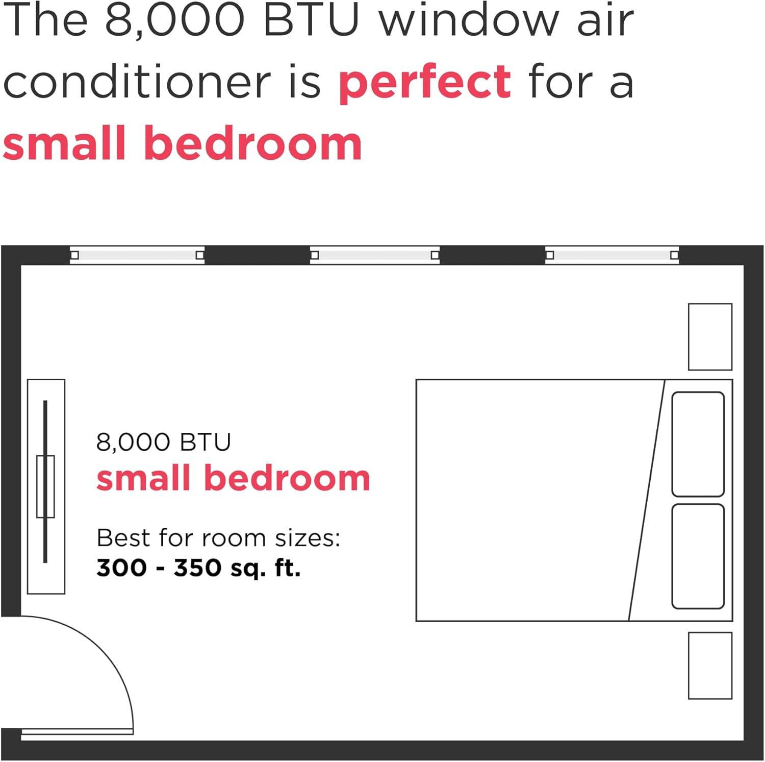 imageFrigidaire 14000 BTU Smart Inverter Window Air Conditioner with WiFi and Energy Star Certification Cools Up to 700 Sq Ft Ultra Quiet Operation White8 000 BTU