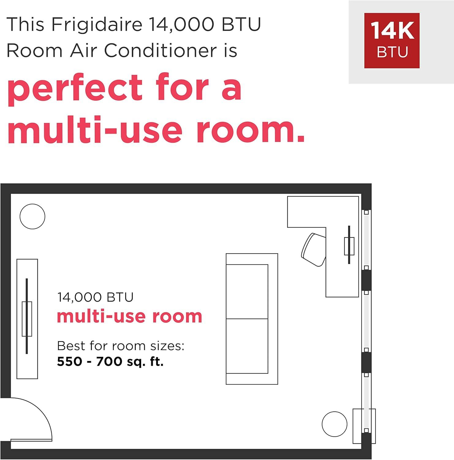 imageFrigidaire 3in1 Smart Portable Room Air Conditioner with WiFi 12000 BTU Ashrae 8000 BTU DOE Cools Up to 550 Sq Ft Quiet Operation WhiteAC Only